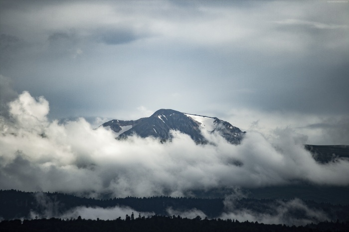 Caucasus Mountains with Clouds in 4K