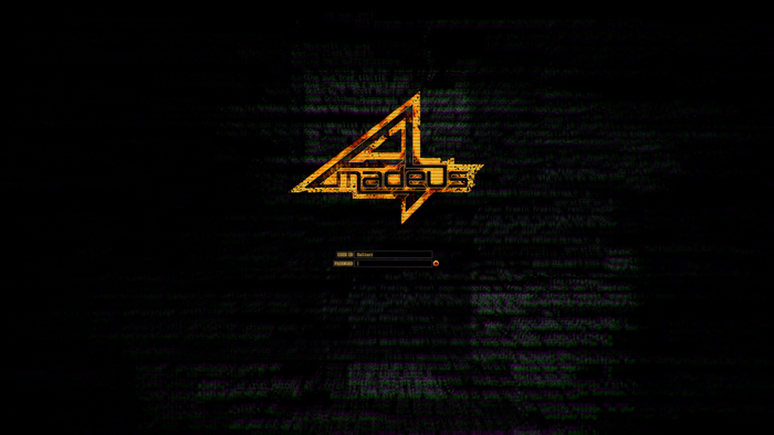 Amadeus 4 logo with login fields