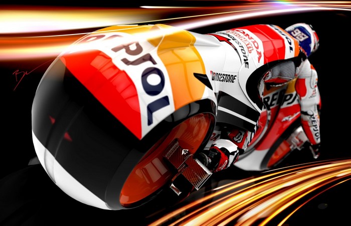 Marc Marquez Honda Repsol Motorcycle Racing