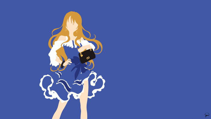 Kaga Kouko from Golden Time holding a purse