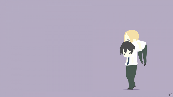 Tanaka and Ohta from Tanaka-kun is Always Listless