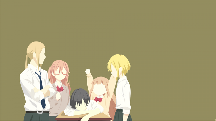Characters from Tanaka-kun is Always Listless