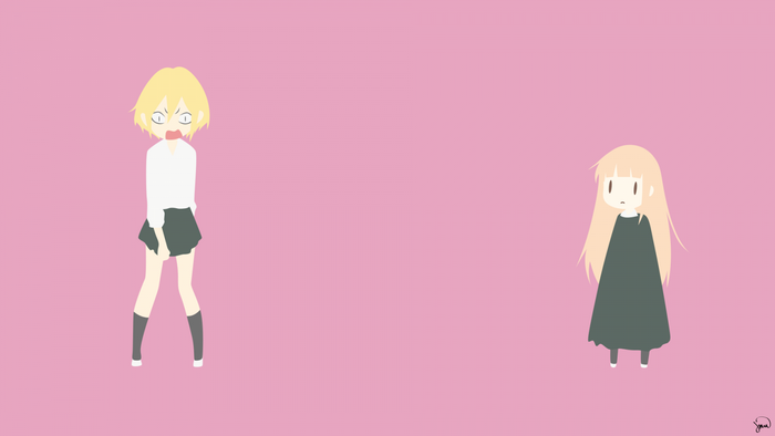 Miyano and Echizen from Tanaka-kun is Always Listless
