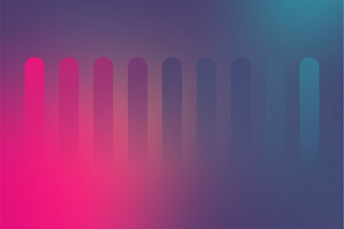 Abstract gradient with rounded vertical lines