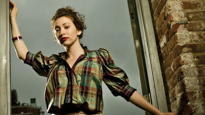 Regina Spektor posing by a window