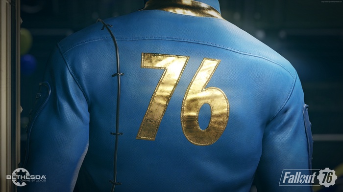 Fallout 76 Vault Dweller in Blue Jumpsuit