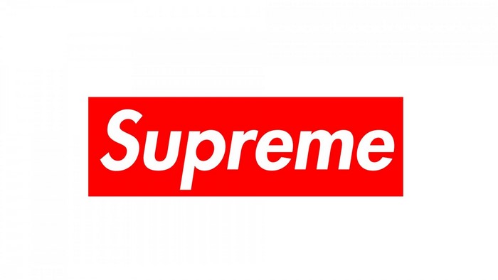 Supreme logo on a white background