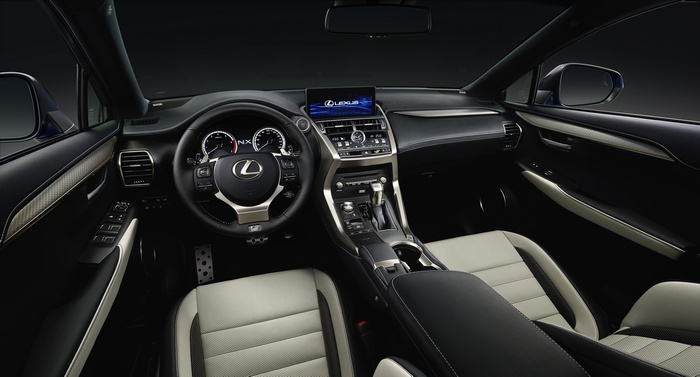 Interior of a 2018 Lexus NX 300 F SPORT SUV