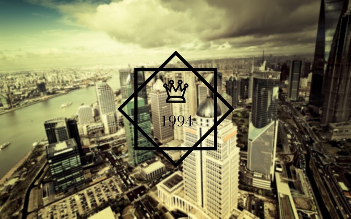 Cityscape with Crown and 1994 Emblem