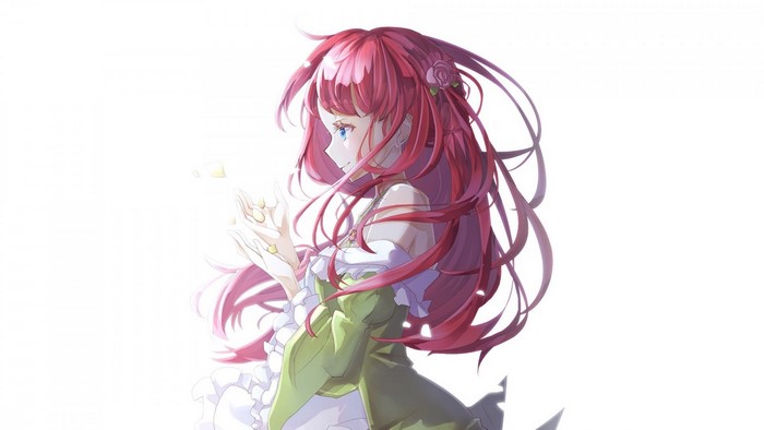 Theresia van Astrea from Re:Zero holding glowing objects