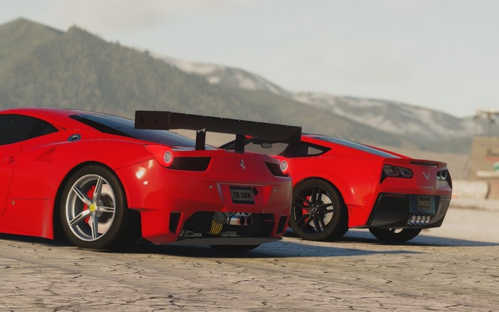 Ferrari 458 Speciale and Chevrolet Corvette Stingray