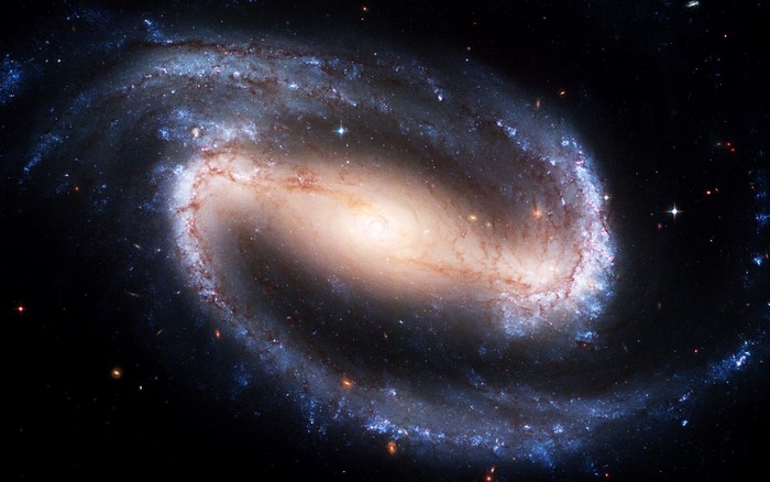 NGC 1300 spiral galaxy in space