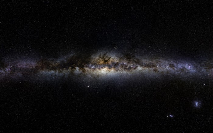 The Milky Way galaxy in deep space