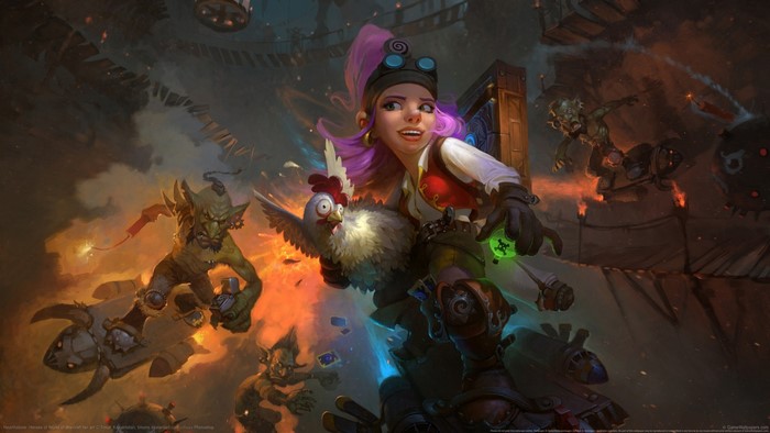 Jaina Proudmo and Goblins from Hearthstone