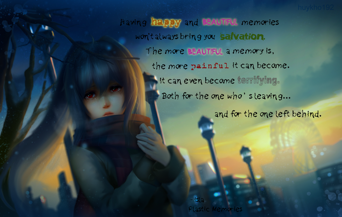 Isla from Plastic Memories quote