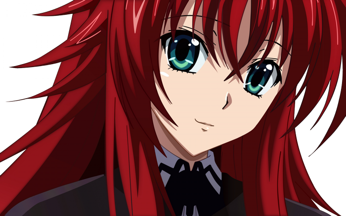Gremory Rias from Highschool DxD with Striking Red Hair