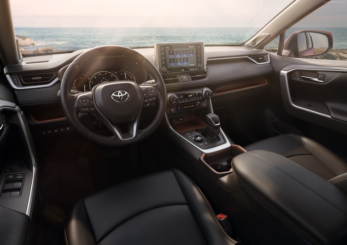 Interior of a 2019 Toyota RAV4 4K