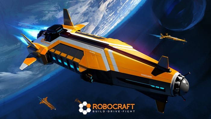 Robocraft Vanguard spacecraft in space
