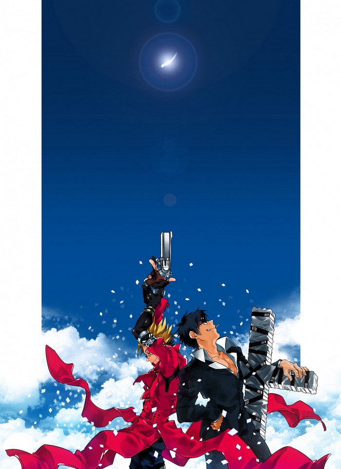 Vash the Stampede and Nicholas D. Wolfwood from Trigun
