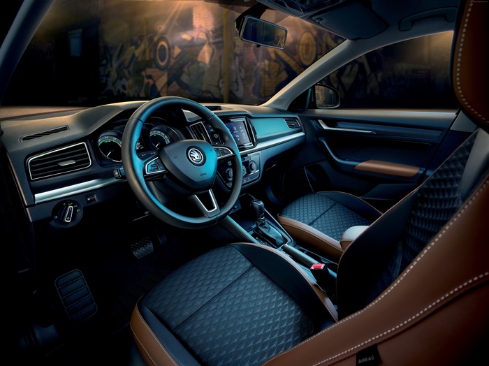 Interior of a 2019 Skoda Kamiq SUV