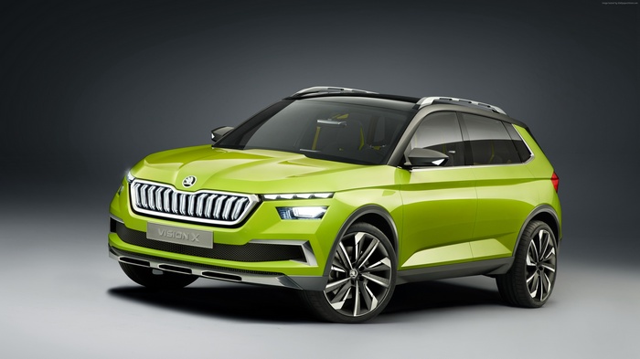 4K Skoda Vision X electric car