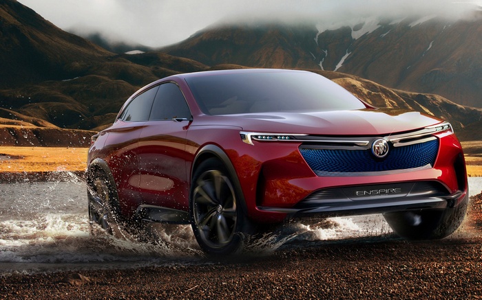 Buick Enspire SUV driving through water