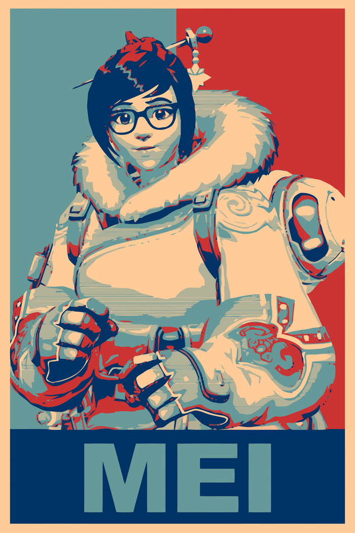 Mei from Overwatch Propaganda Poster