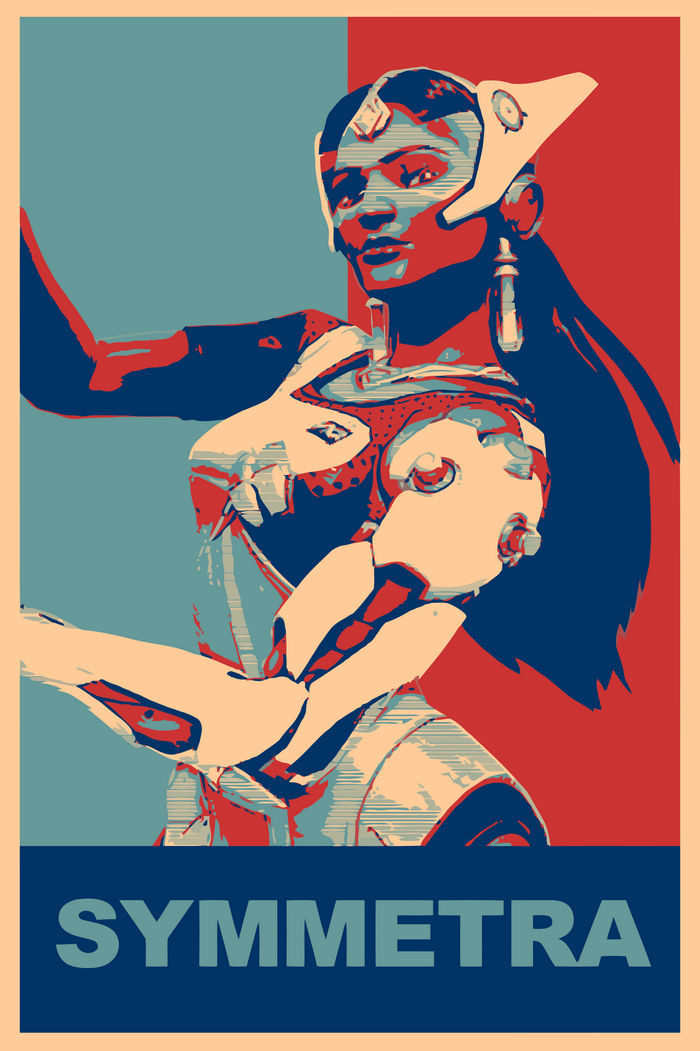 Symmetra from Overwatch Propaganda Poster