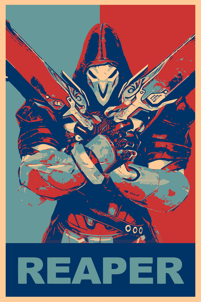 Reaper from Overwatch Propaganda Poster