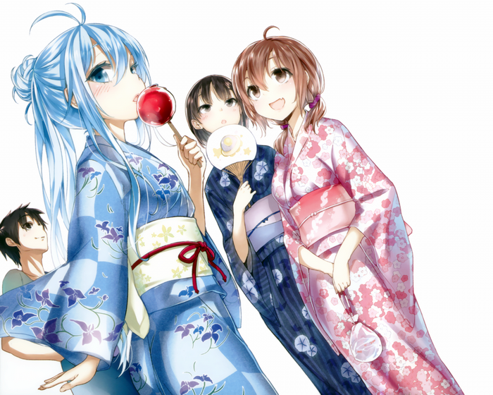 Touwa Erio and friends in yukatas