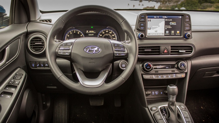 Hyundai Kona US interior dashboard