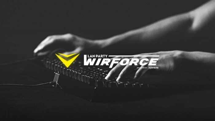 WirForce LAN Party logo presented by 4Gamers