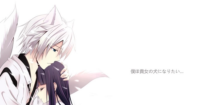 Miketsukami Soushi and Shirakiin Ririchiyo from Inu x Boku SS