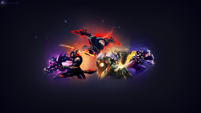 League of Legends characters illustration