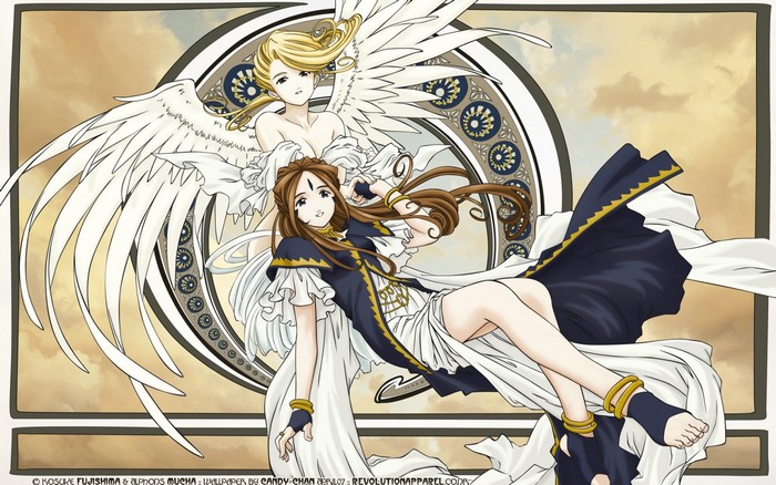 Belldandy and Urd from Ah My Goddess
