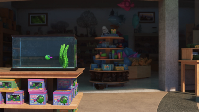 Finding Dory Toy Fish in Aquarium Tank