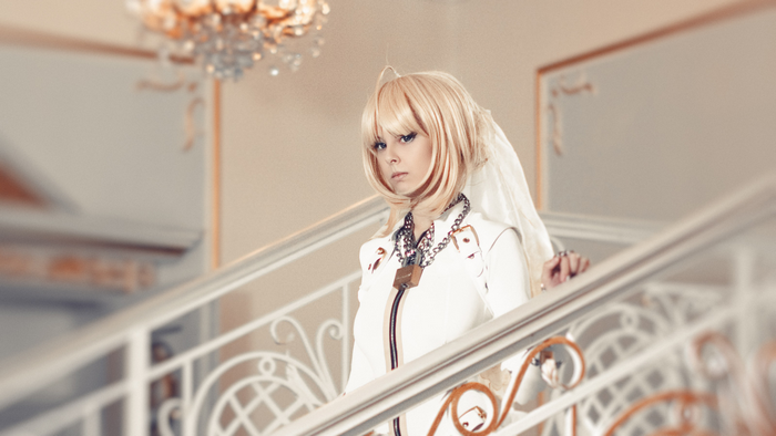 Saber Bride cosplay by Helly von Valentine