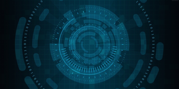 Cyber Network with Binary Code and Grid