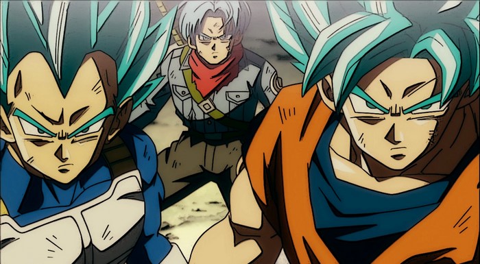 Vegeta, Goku, and Trunks from Dragon Ball Super