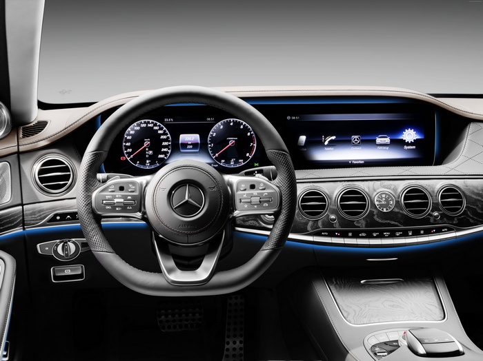 Mercedes-Benz W222 S-Class Facelift interior 4K