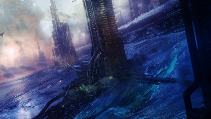 Starpoint Gemini 2 screenshot of a futuristic city