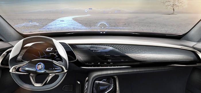 Buick Enspire electric car interior dashboard