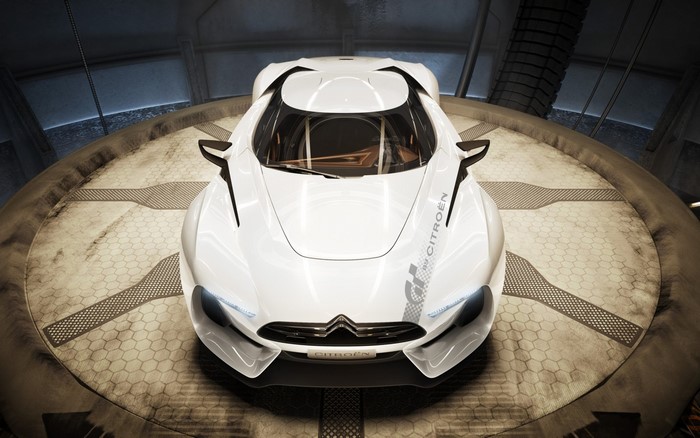 Citroën GT by Citroën concept car on a turntable