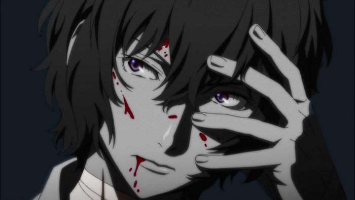 Dazai Osamu in Monochrome from Bungou Stray Dogs