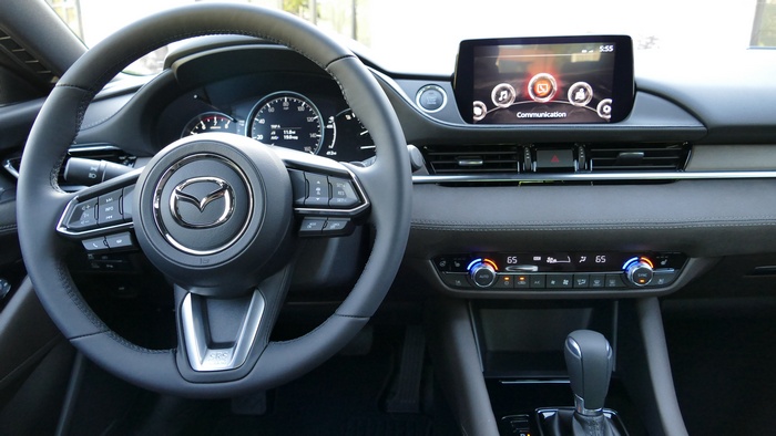 Interior of a 2018 Mazda 6 Turbo