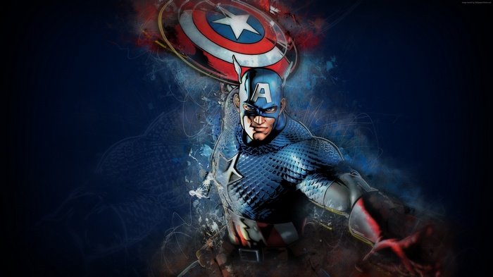 Captain America from Marvel Comics 4K
