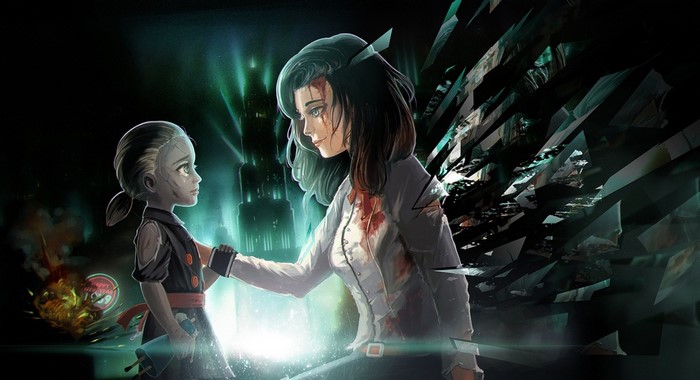 Elizabeth and Little Sister from BioShock Infinite