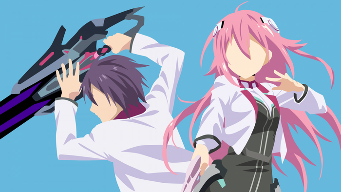 Amagiri Ayato and Julis Alexia from Gakusen Toshi Asterisk