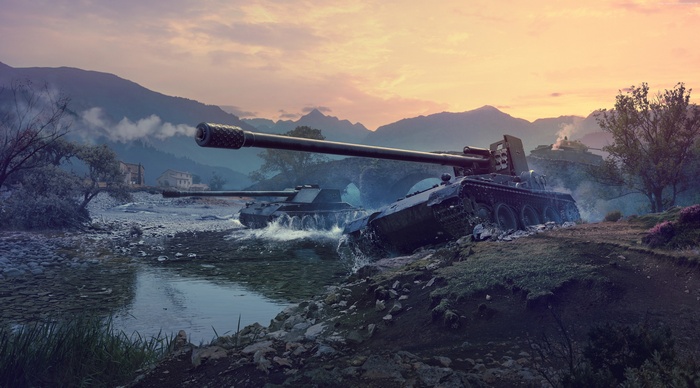 4K World of Tanks 1.0.2 River Battle
