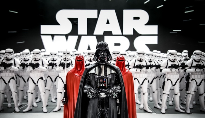Darth Vader and Stormtroopers from Star Wars